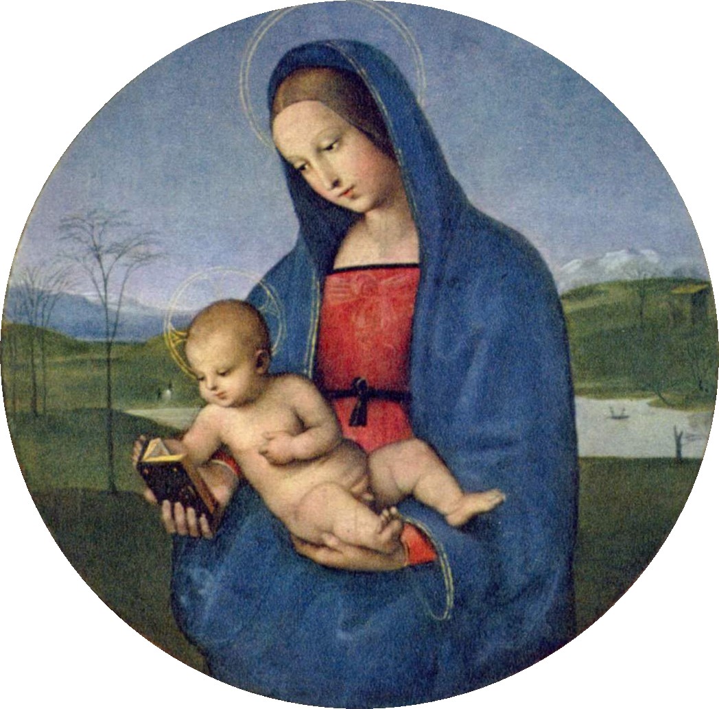 Raphael, Madonna Conestabile, c. 1502-1504, the Hermitage