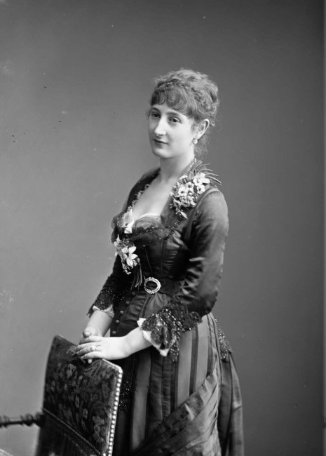 Photograph of Virginie Amélie Avegno, about 1878
