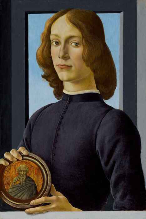 Botticelli's Ritratto di giovane con medaglione