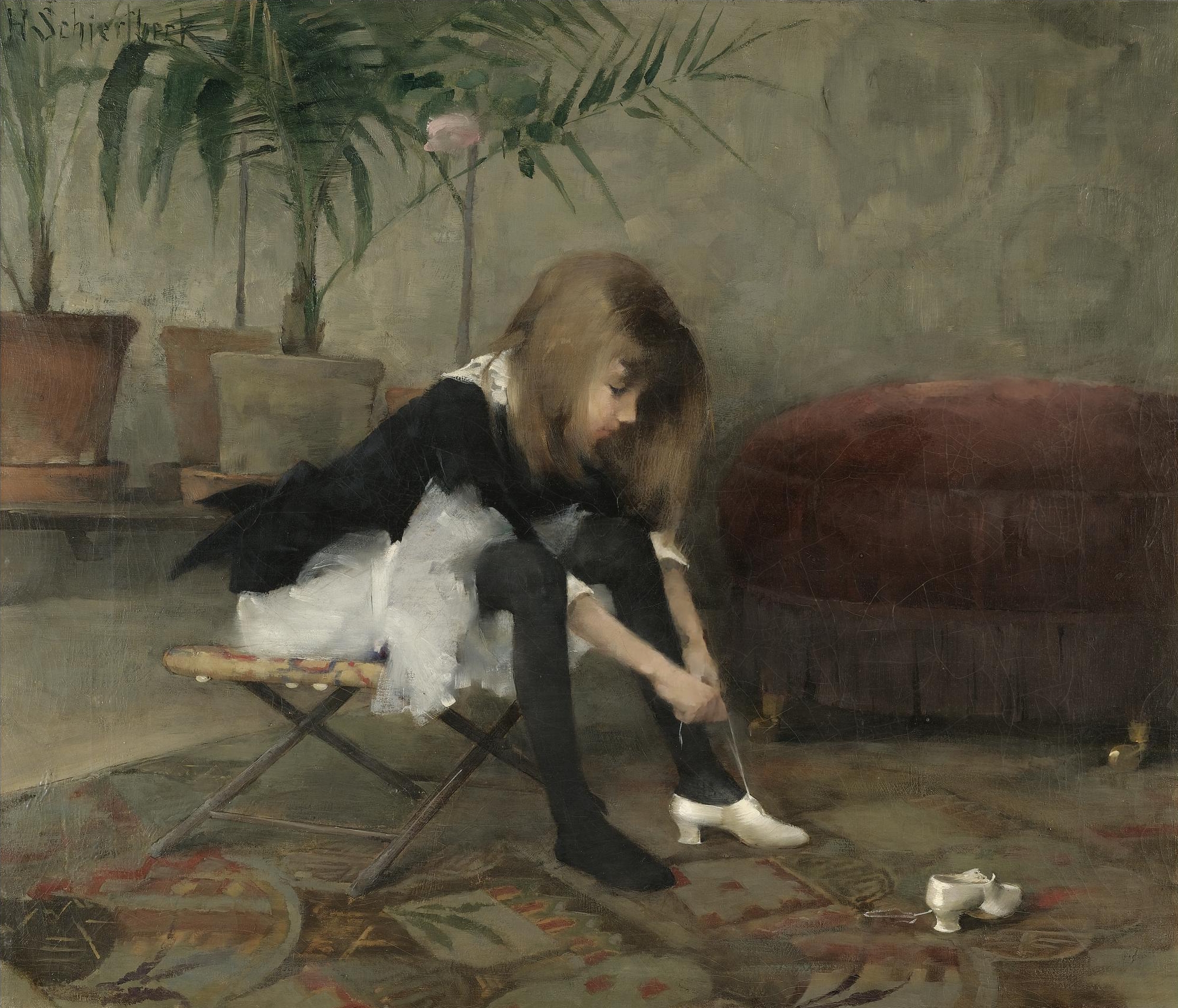 Helene Schjerfbeck, Dancing Shoes, 1882
